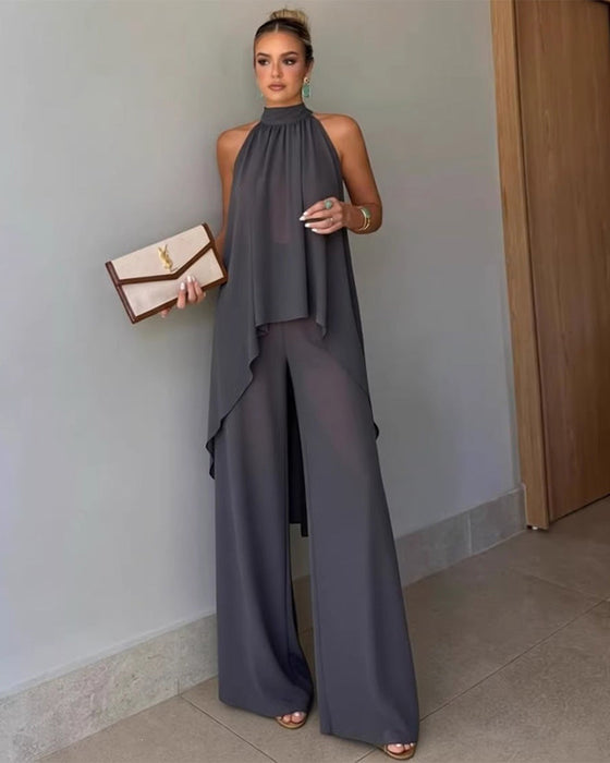 Set Casual Asymmetrisk Ärmlös
