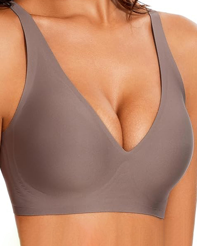 Sömlös Push-Up Bh Utan Bygel Med Hög Komfort