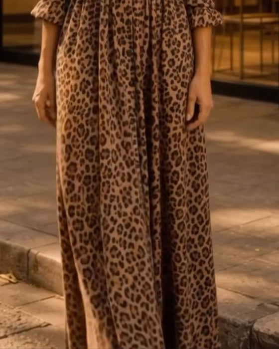 Klädning Leopard Slag Casual