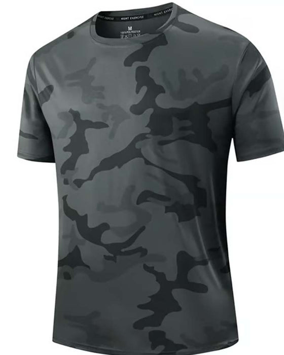 T-Shirt Camo Kort Ärm Herr