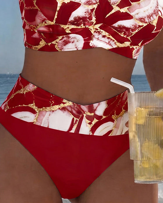 Bikini Marmor Tryck Utskärning
