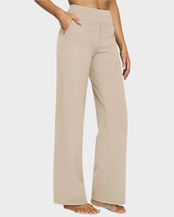 Byxor Dam Högmidjade Stretch Casual Yoga Vida Ben
