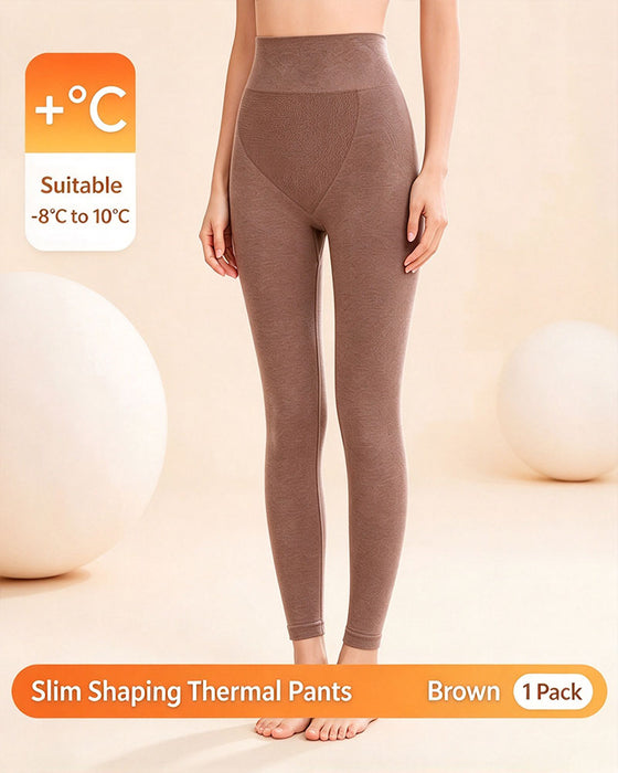 Leggings Enfärgad Hög Midja
