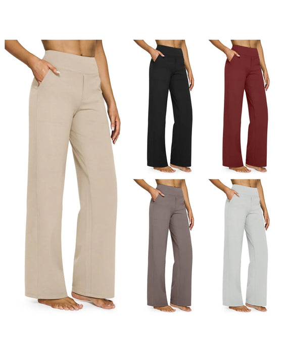 Byxor Dam Högmidjade Stretch Casual Yoga Vida Ben