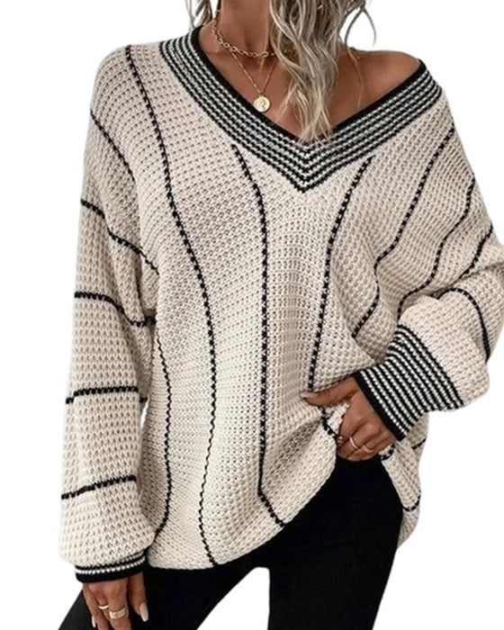 Pullover Tröja Casual Loose Fit Rand