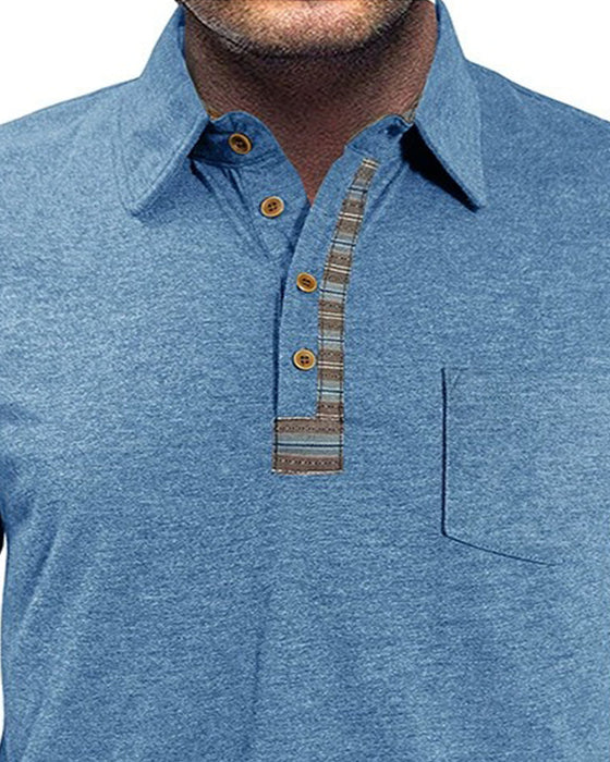 Blus Herr Knapp Slag Polo