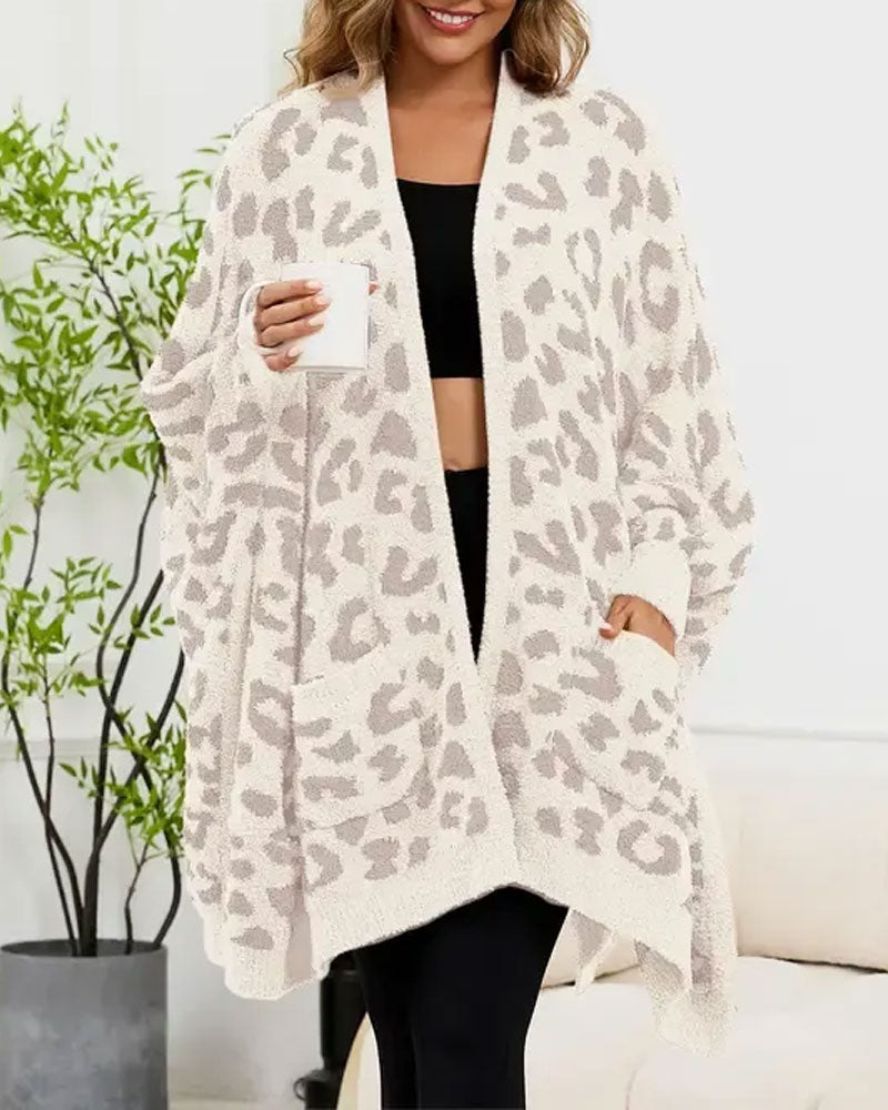 Cardigan Ficka Casual Lång Ärm