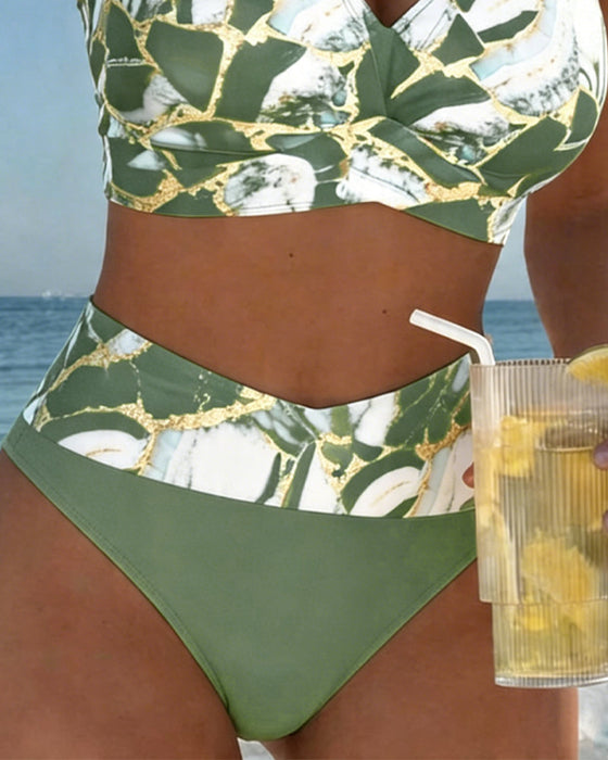 Bikini Marmor Tryck Utskärning