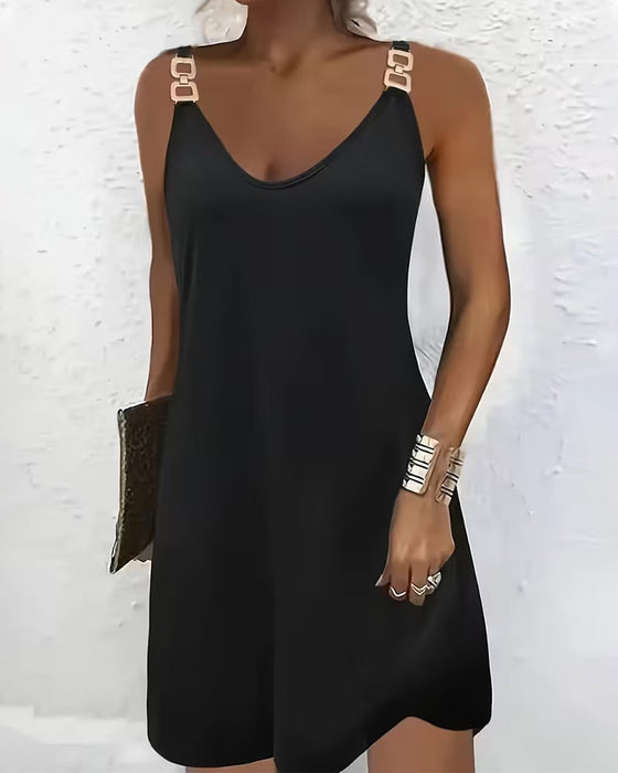 Klädning Avslappnad Enfärgad Cami