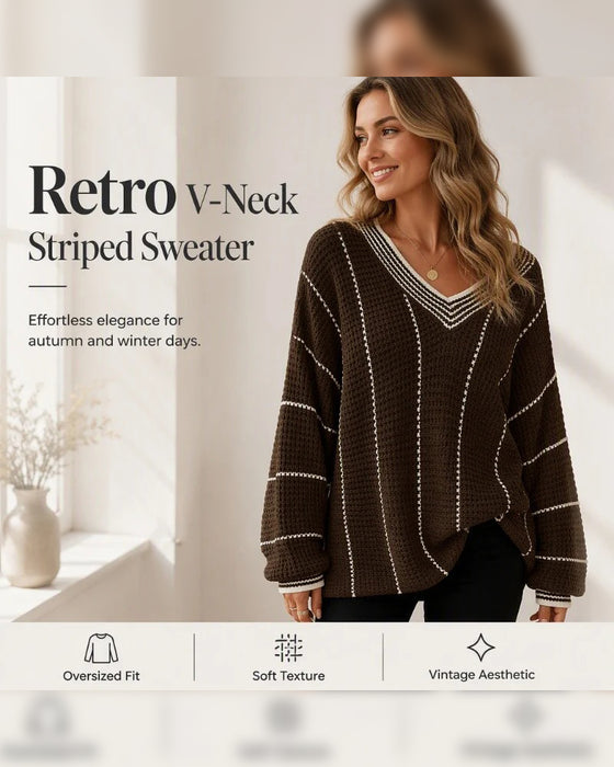Pullover Tröja Casual Loose Fit Rand