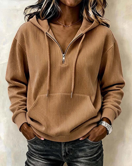 Hoodie Mode Lång Ärm