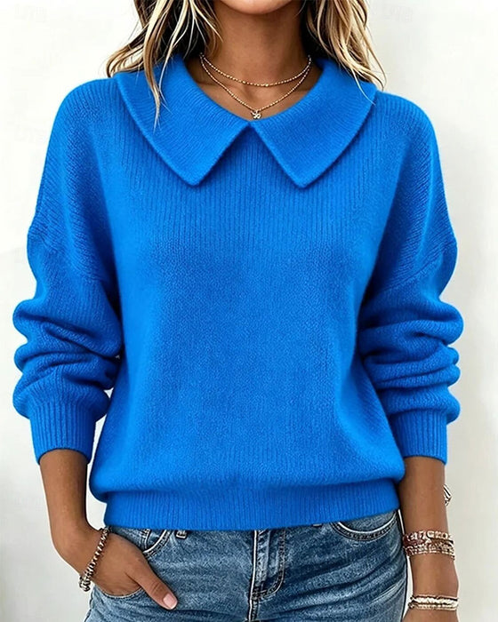 Pullover Peter Pan Krage Enfärgad