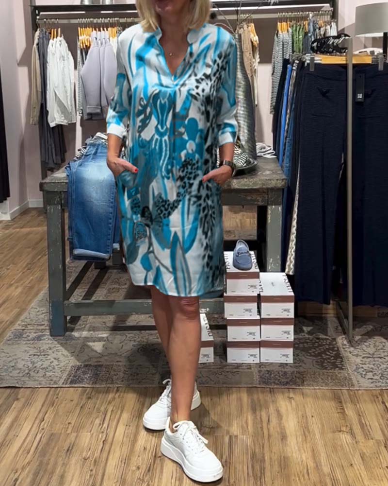 Klänning i vardagsfärg för kvinnor