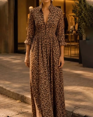 Klädning Leopard Slag Casual