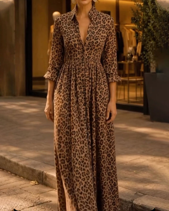 Klädning Leopard Slag Casual