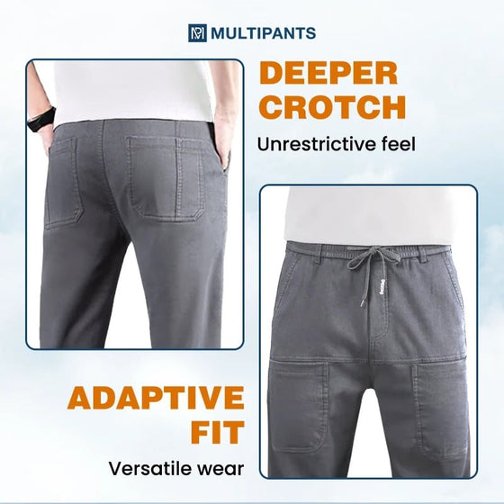 Multipants – Högstretchiga Cargobyxor Med Flera Fickor Och Hög Hållbarhet