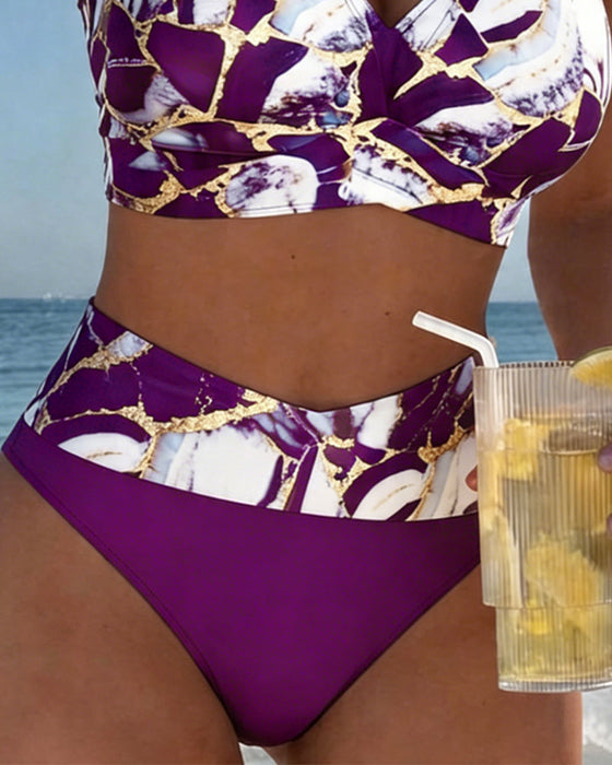 Bikini Marmor Tryck Utskärning