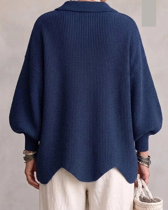 Cardigan Stor Metallknapp Slag