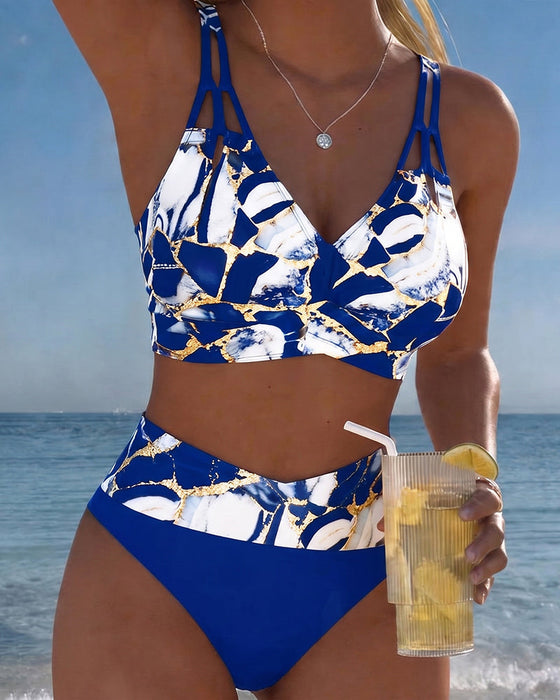 Bikini Marmor Tryck Utskärning