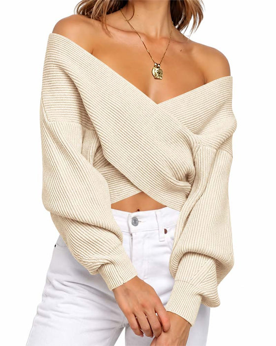 Tröja Kors Off-Shoulder Kort