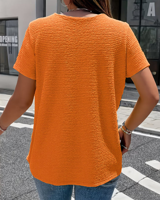 T-shirt Peter Pan Krage Tre Knappar