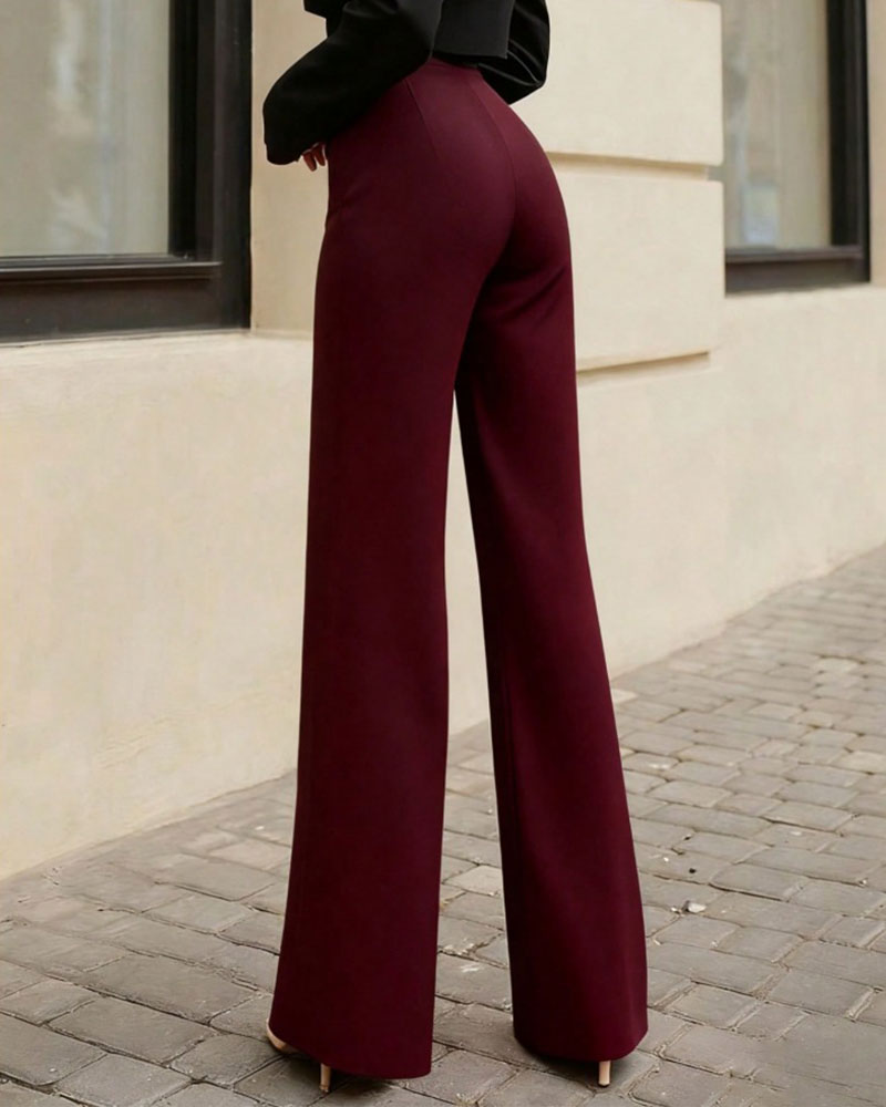 Kostymbyxor Hög Midja Draperad