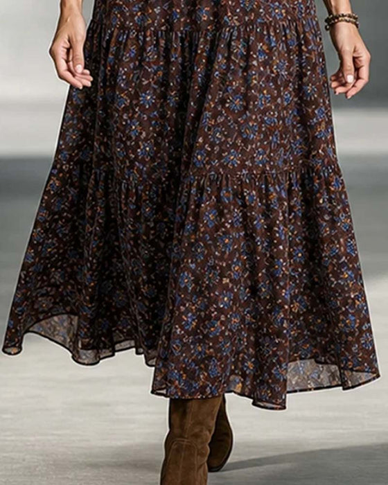 Klädning Skjortkrage Patchwork