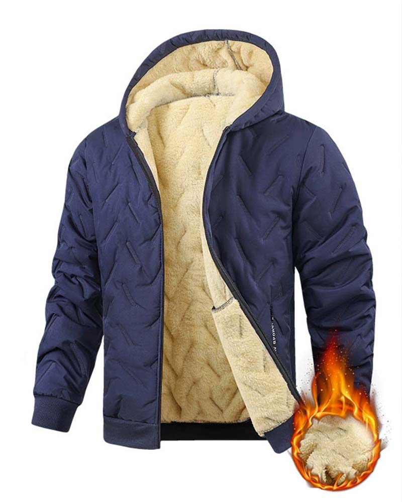 Kappa Med Huva Fleece Fodrad