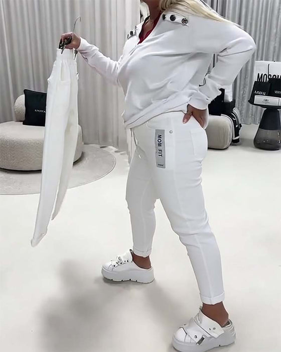 Byxor Modell Stretch Dragkedja