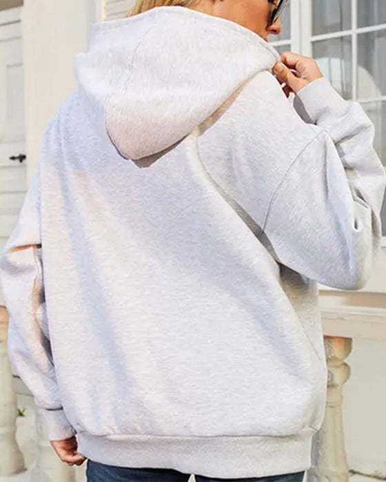 Hoodie Hoodad Ledig Pullover