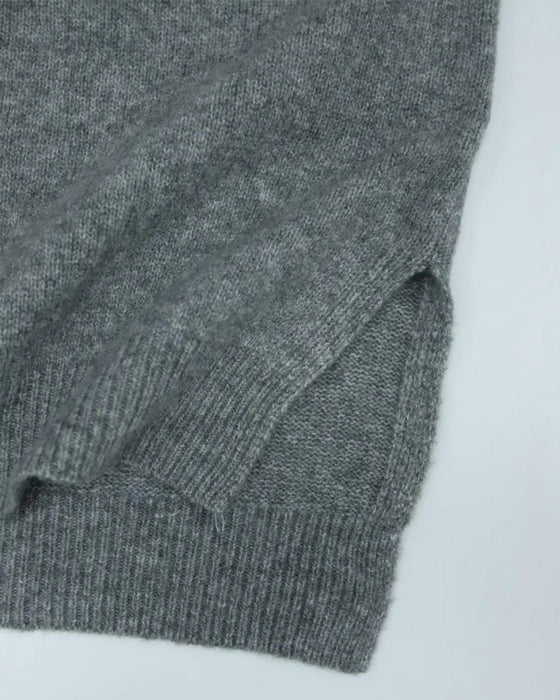 Pullover Rundhalsad Sida Slits