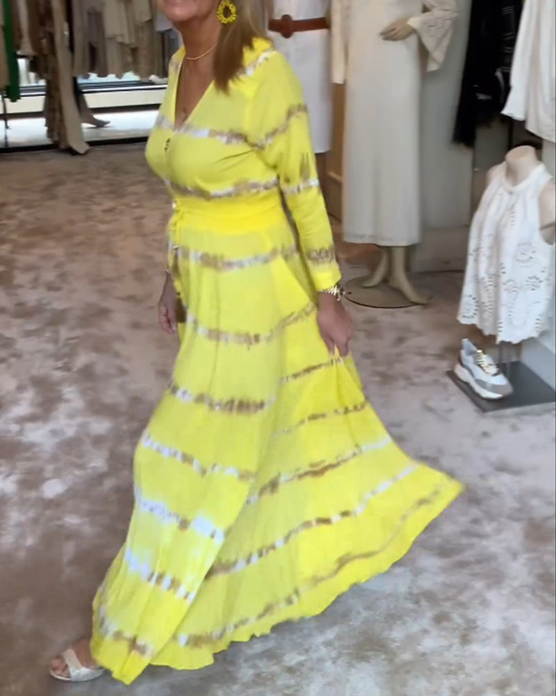 Elegant lång pendlarklänning för kvinnor