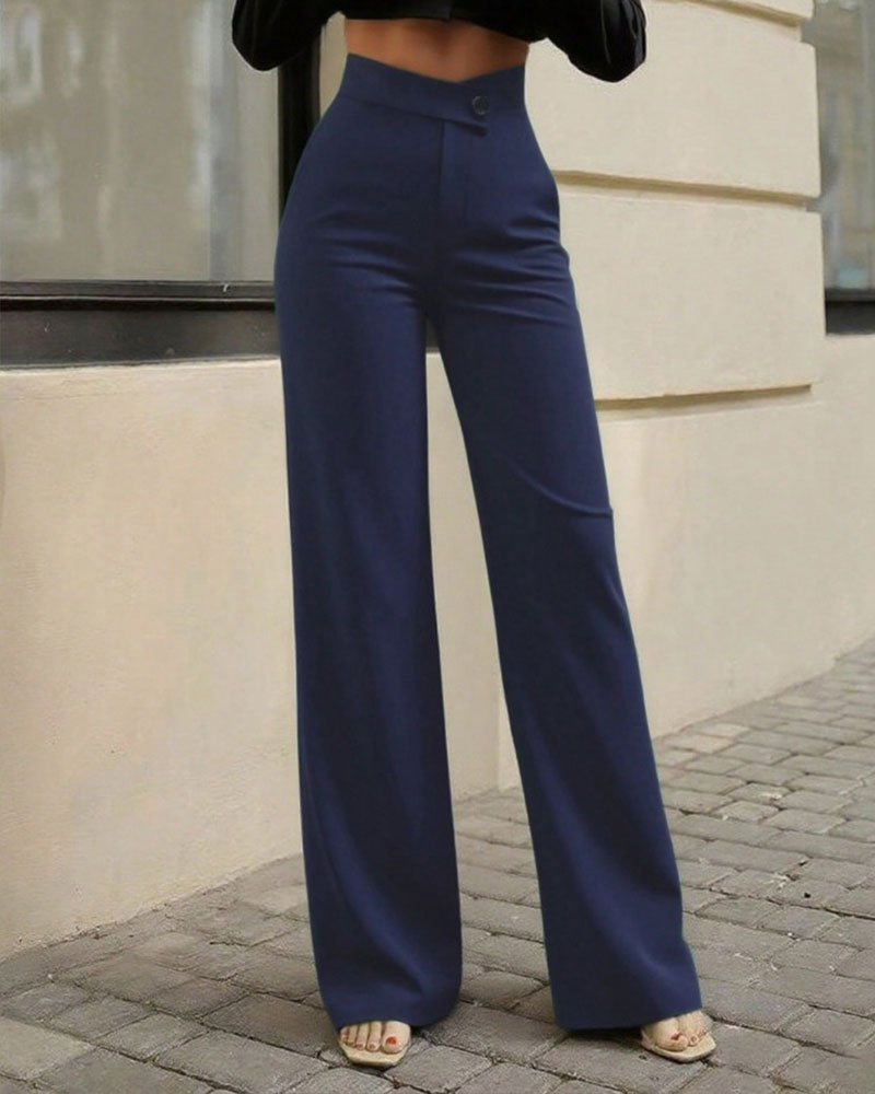 Kostymbyxor Hög Midja Draperad