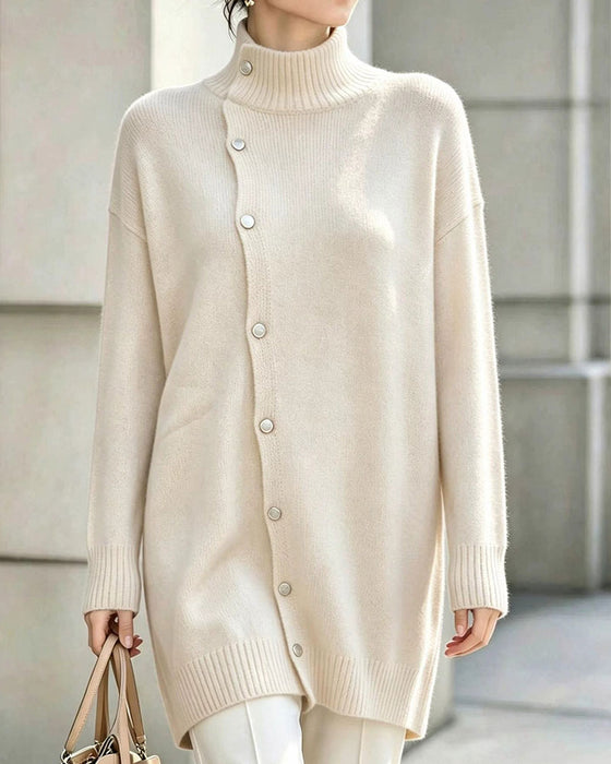 Kofta Turtleneck Enkelknäppt