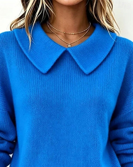 Pullover Peter Pan Krage Enfärgad