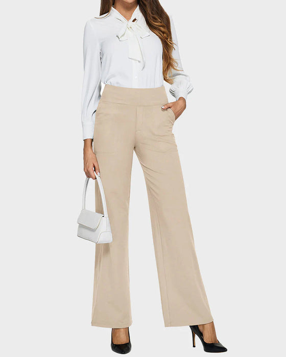 Byxor Dam Högmidjade Stretch Casual Yoga Vida Ben