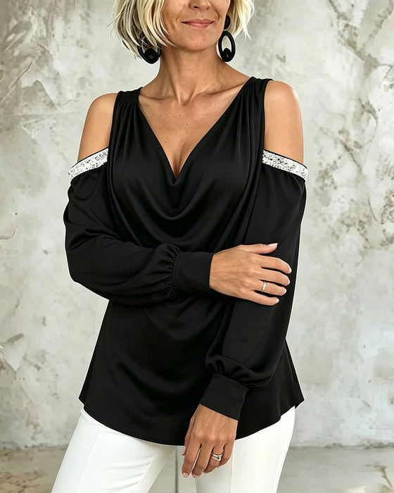 Blus Casual Trendig Off-Shoulder
