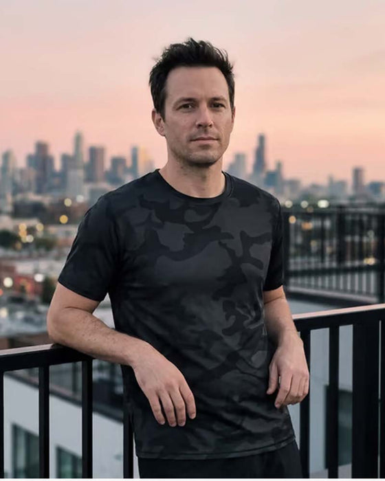 T-Shirt Camo Kort Ärm Herr