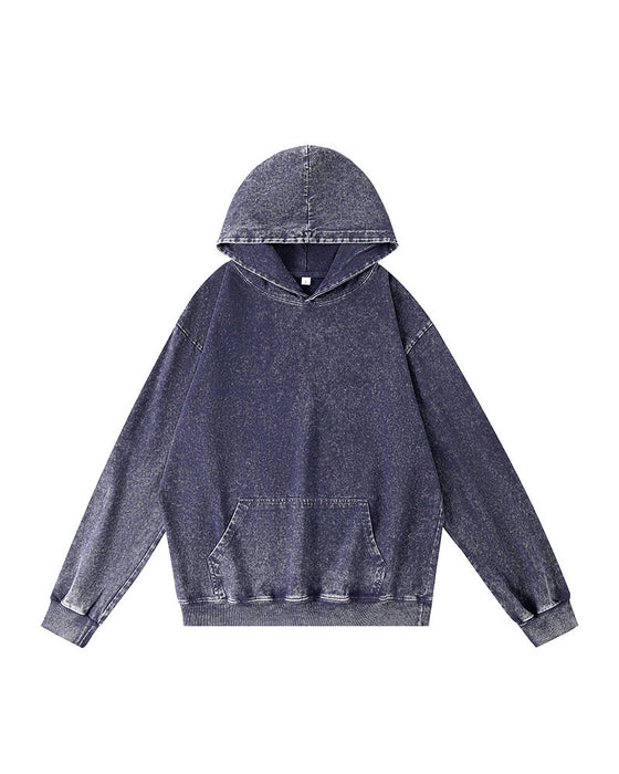 Huvtröjor Casual Solid Ficka