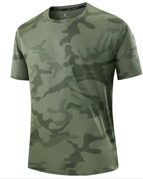 T-Shirt Camo Kort Ärm Herr