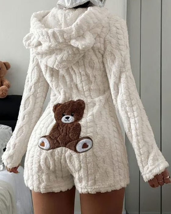 Hoppdräkt Solid Huvad Fleece