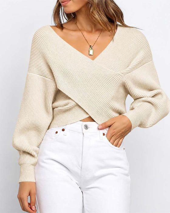 Tröja Kors Off-Shoulder Kort