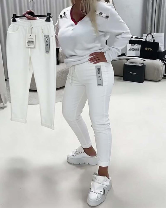 Byxor Modell Stretch Dragkedja