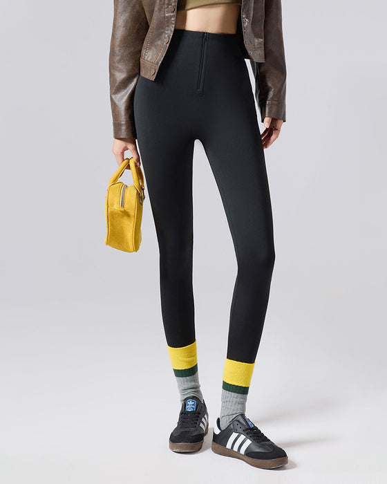 Leggings Fleecefodrad Hög Midja Formande