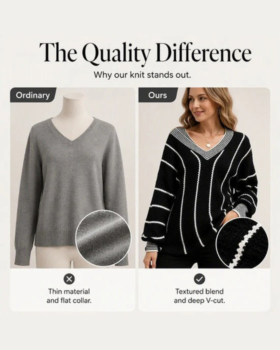 Pullover Tröja Casual Loose Fit Rand