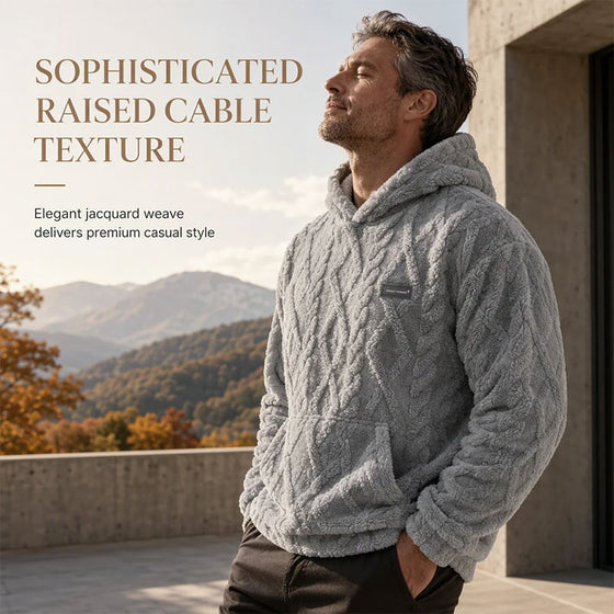 Herr Vinter Jacquard Mönster Hoodie