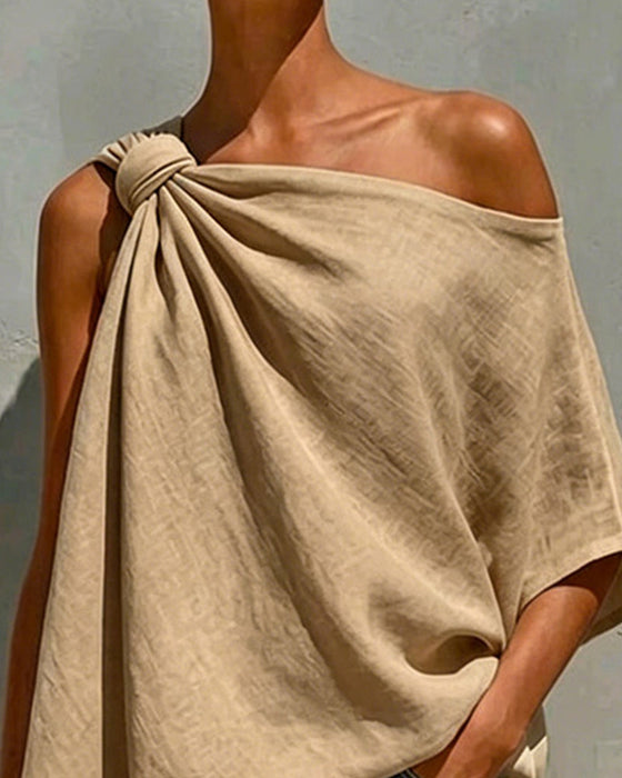 Blusar Enaxel Knut Asymmetrisk