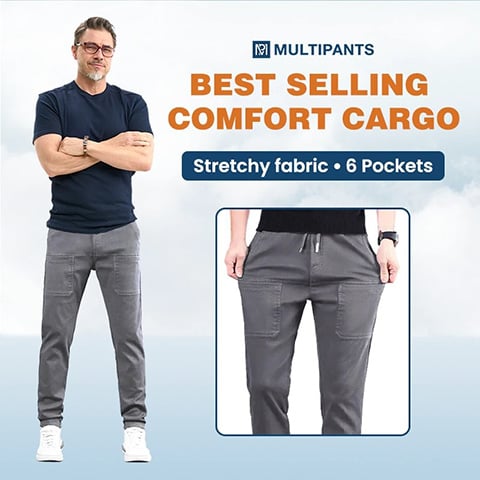 Multipants – Högstretchiga Cargobyxor Med Flera Fickor Och Hög Hållbarhet