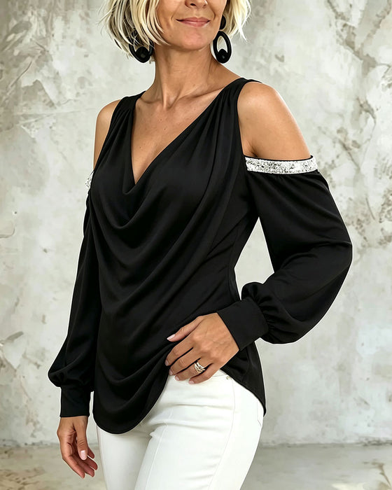 Blus Casual Trendig Off-Shoulder