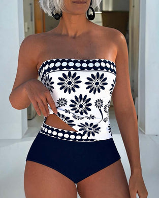 Tankini Daisy Tryck Bandeau